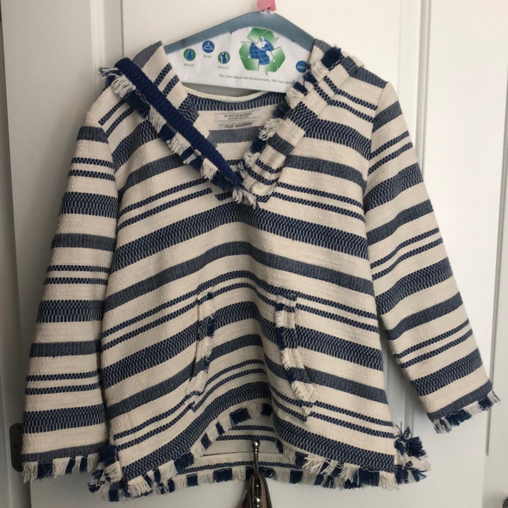 scotch and soda frayed hoodie